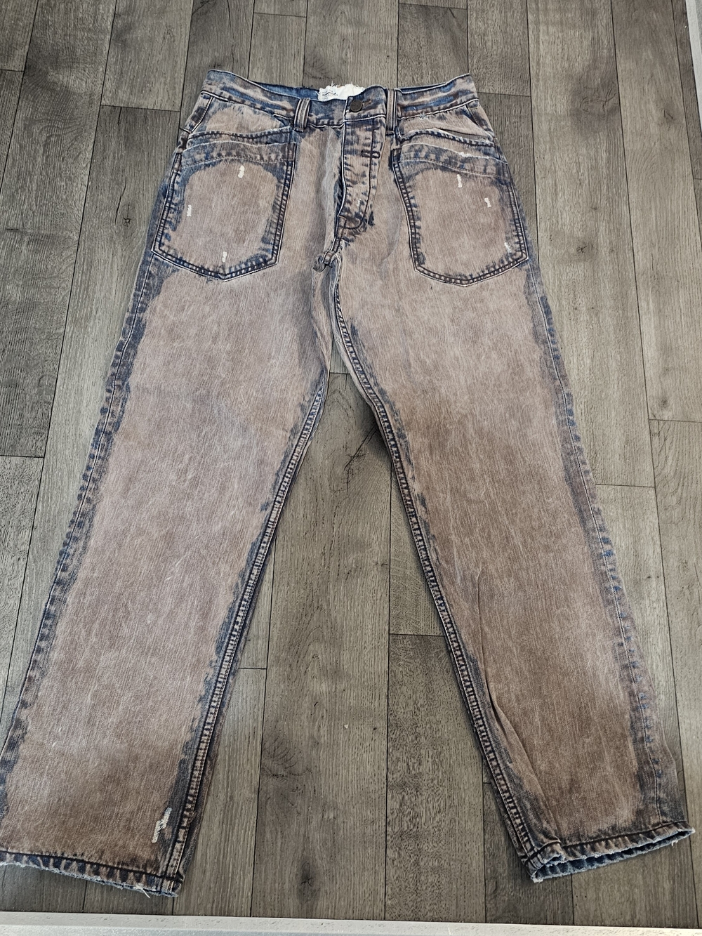 Analog Men Jeans Muddy Dirty Distressed Jeans Size 34 X32